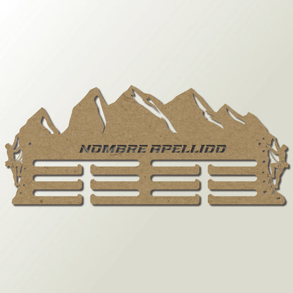 Medallero Escaladacolgador de medallas personalizado con nombre