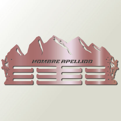 Medallero Escaladacolgador de medallas personalizado con nombre