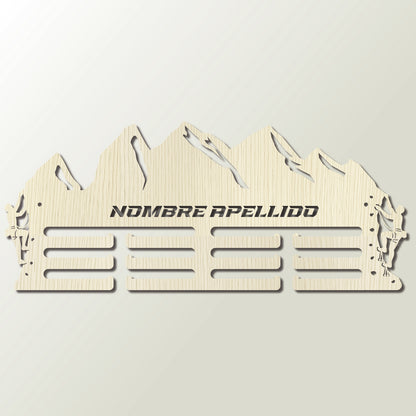Medallero Escaladacolgador de medallas personalizado con nombre
