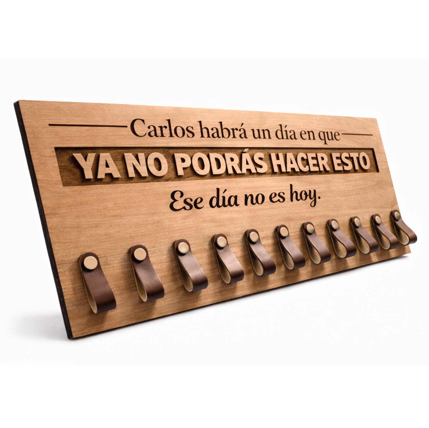 Medallero Running Personalizado con Nombre, Modelo Hoy no