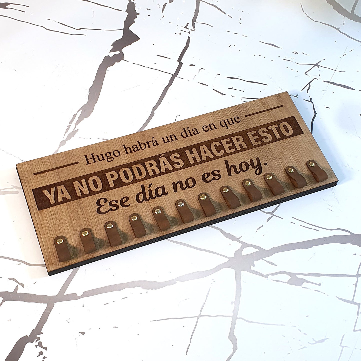 Medallero Running Personalizado con Nombre, Modelo Hoy no