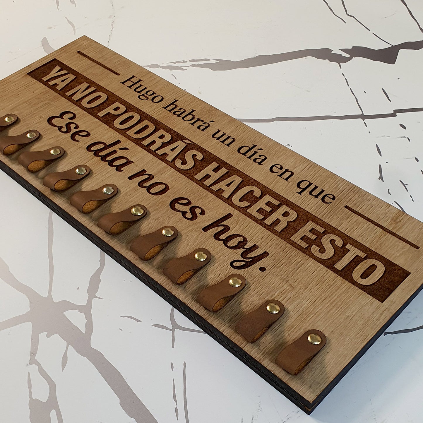 Medallero Running Personalizado con Nombre, Modelo Hoy no