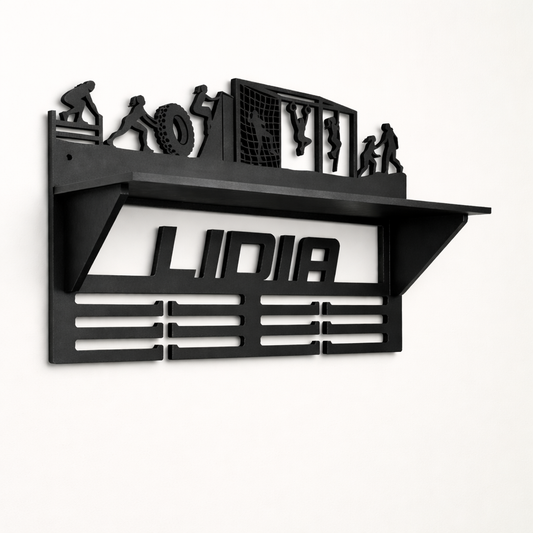 Medallero personalizado Pruebas OCR Carrera de obstáculos, modelo Sunrise