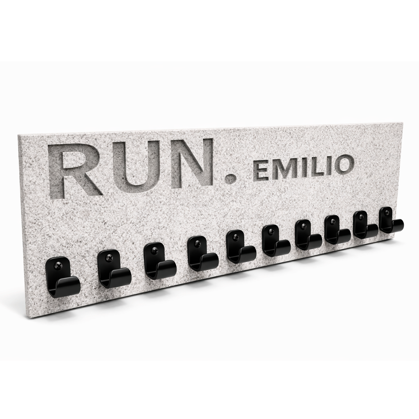 Medallero Running Personalizado con Nombre, Modelo Run Stone