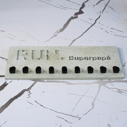 Medallero Running Personalizado con Nombre, Modelo Run Stone