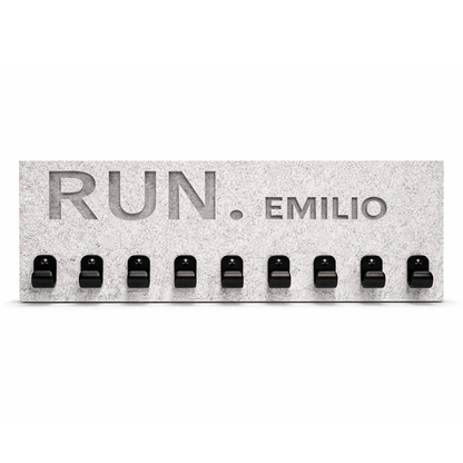 Medallero Running Personalizado con Nombre, Modelo Run Stone