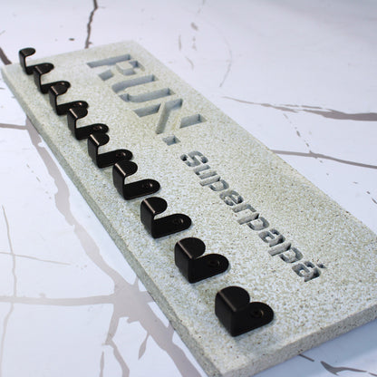 Medallero Running Personalizado con Nombre, Modelo Run Stone