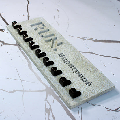 Medallero Running Personalizado con Nombre, Modelo Run Stone