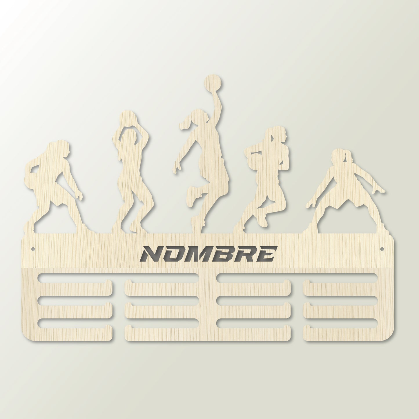 Medallero personalizado Baloncesto para colgar medallas