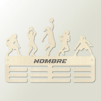 Medallero personalizado Baloncesto para colgar medallas