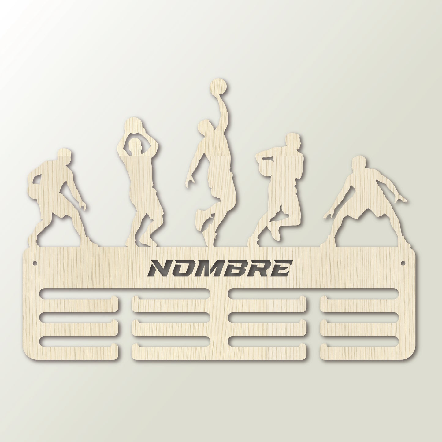 Medallero personalizado Baloncesto para colgar medallas