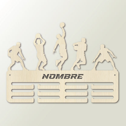 Medallero personalizado Baloncesto para colgar medallas