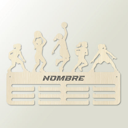 Medallero personalizado Baloncesto para colgar medallas
