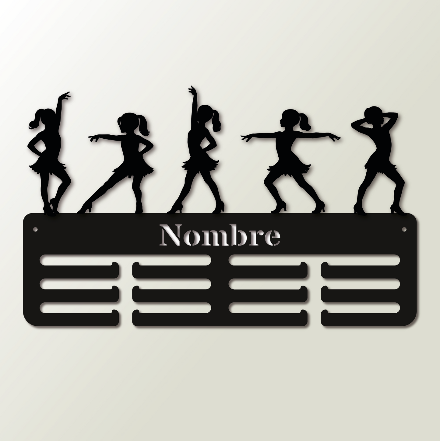 Medallero personalizado Baile Single Latino para colgar medallas