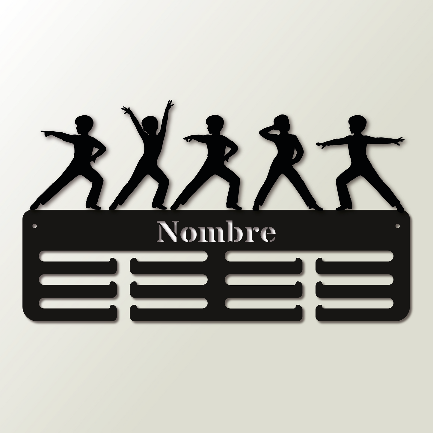 Medallero personalizado Baile Single Latino para colgar medallas