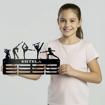Medallero personalizado Twirling para colgar medallas – Modelo Estrella Twirling