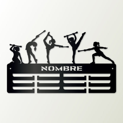 Medallero personalizado Twirling para colgar medallas – Modelo Estrella Twirling