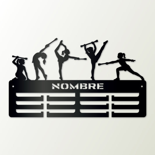 Medallero personalizado Twirling para colgar medallas – Modelo Estrella Twirling