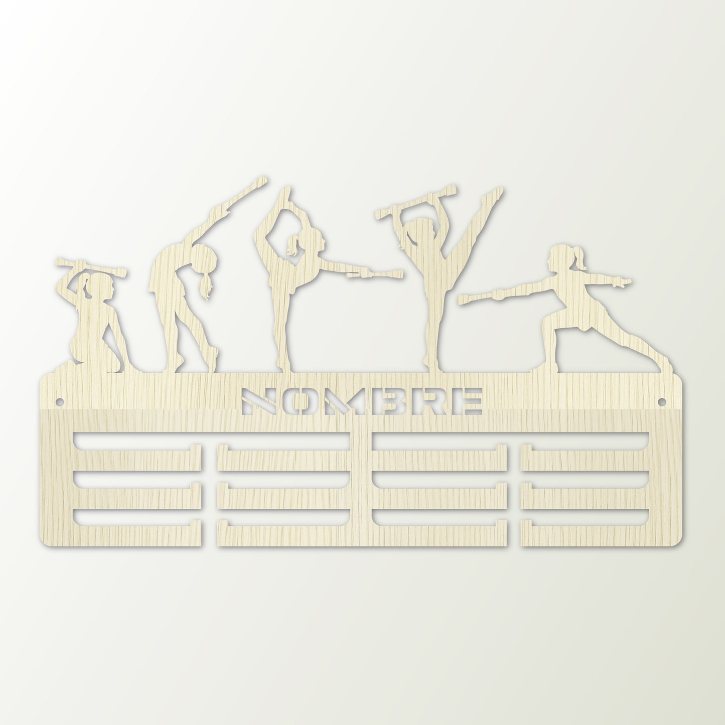 Medallero personalizado Twirling para colgar medallas – Modelo Estrella Twirling