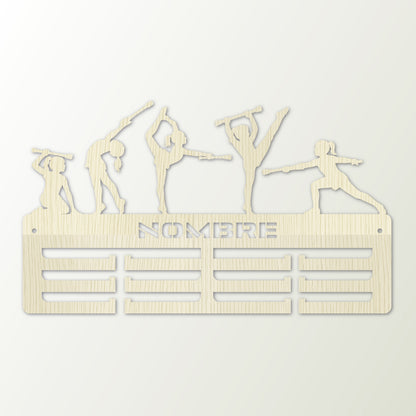 Medallero personalizado Twirling para colgar medallas – Modelo Estrella Twirling
