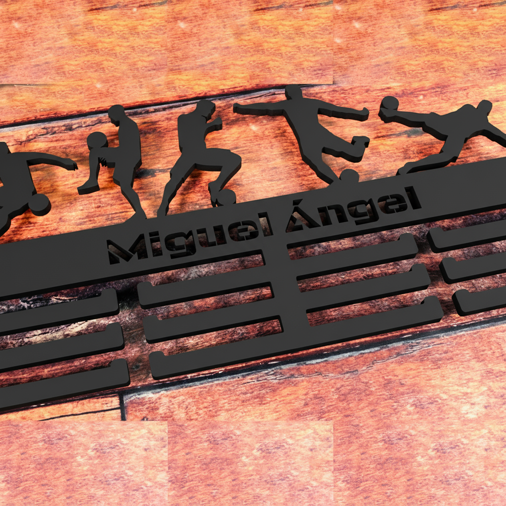 Medallero Fútbol Personalizado con Nombre