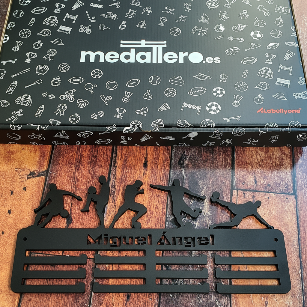 Medallero Fútbol Personalizado con Nombre