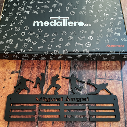 Medallero Fútbol Personalizado con Nombre