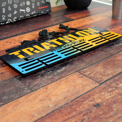 Medallero Triathlón Personalizado con Nombre