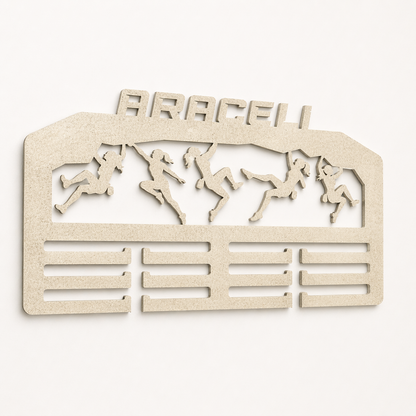 Medallero Escalada de competición personalizado con nombre para  colgar tus medallas, Modelo Summit Grip