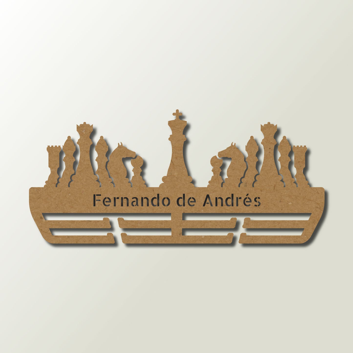 Medallero Ajedrez Personalizado con Nombre