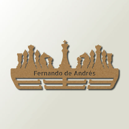 Medallero Ajedrez Personalizado con Nombre